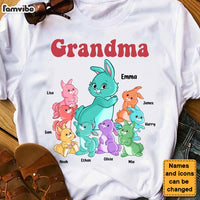 Personalized Gift For Grandma Colorful Bunny Shirt - Hoodie - Sweatshirt 26102 thumb 1