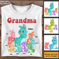 Personalized Gift For Grandma Colorful Bunny Shirt - Hoodie - Sweatshirt 26102 thumb 1