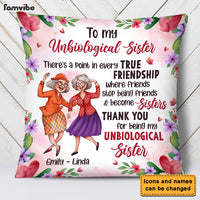 Personalized Gifts For Old Friends Unbiological Sister Pillow 26103 thumb 1