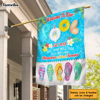 Personalized Welcome To Our Pool Est Flag 26108 thumb 1