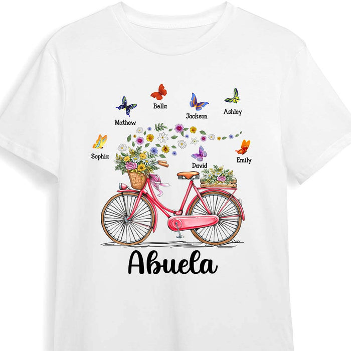 Personalized Gift for Grandma Abuela Spanish Bicycle With Flowers Shirt - Hoodie - Sweatshirt 26109 1