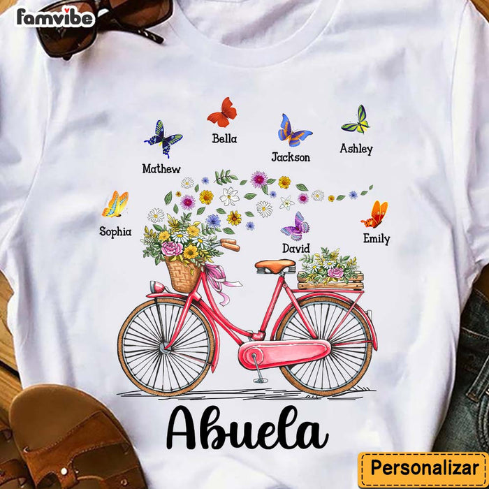 Personalized Gift for Grandma Abuela Spanish Bicycle With Flowers Shirt - Hoodie - Sweatshirt 26109 1