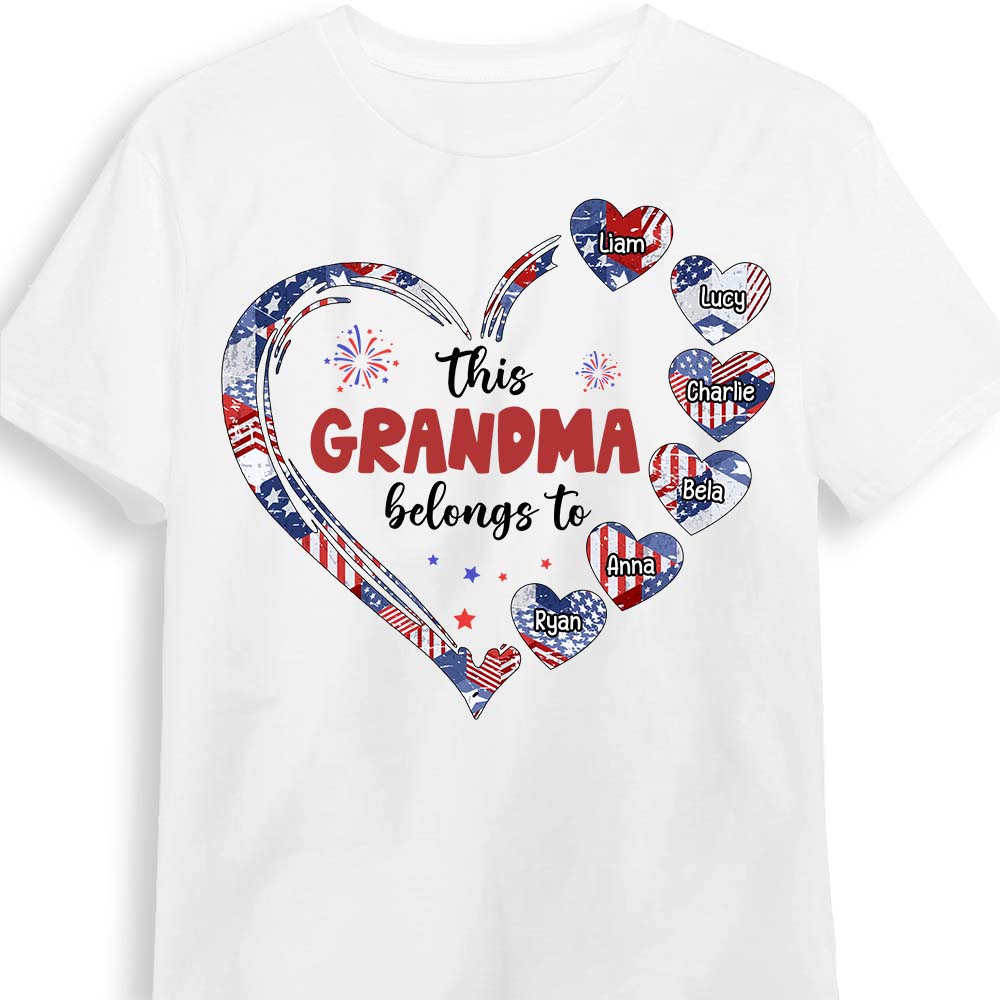 Personalized Gifts For This Grandma Belongs To Patriotic 4th Of July Shirt Hoodie Sweatshirt 26111 Primary Mockup