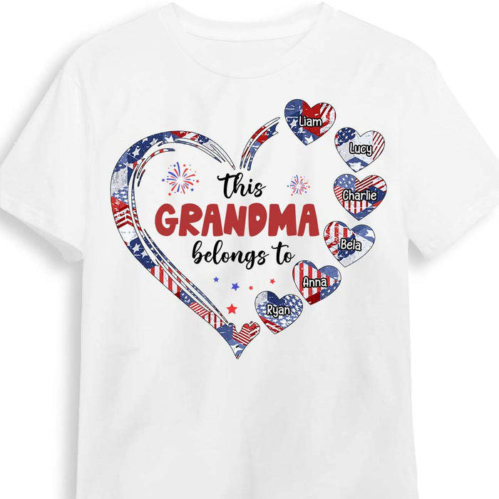 Personalized Gifts For This Grandma Belongs To Patriotic 4th Of July Shirt - Hoodie - Sweatshirt 26111 1