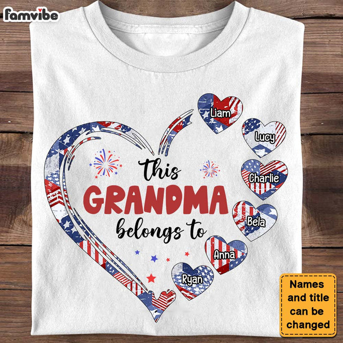 Personalized Gifts For This Grandma Belongs To Patriotic 4th Of July Shirt - Hoodie - Sweatshirt 26111 1