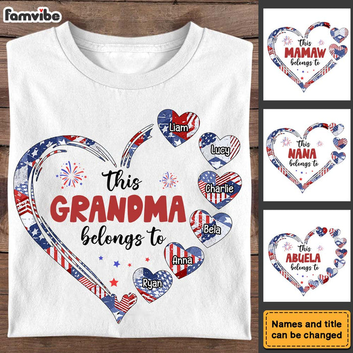 Personalized Gifts For This Grandma Belongs To Patriotic 4th Of July Shirt - Hoodie - Sweatshirt 26111 1