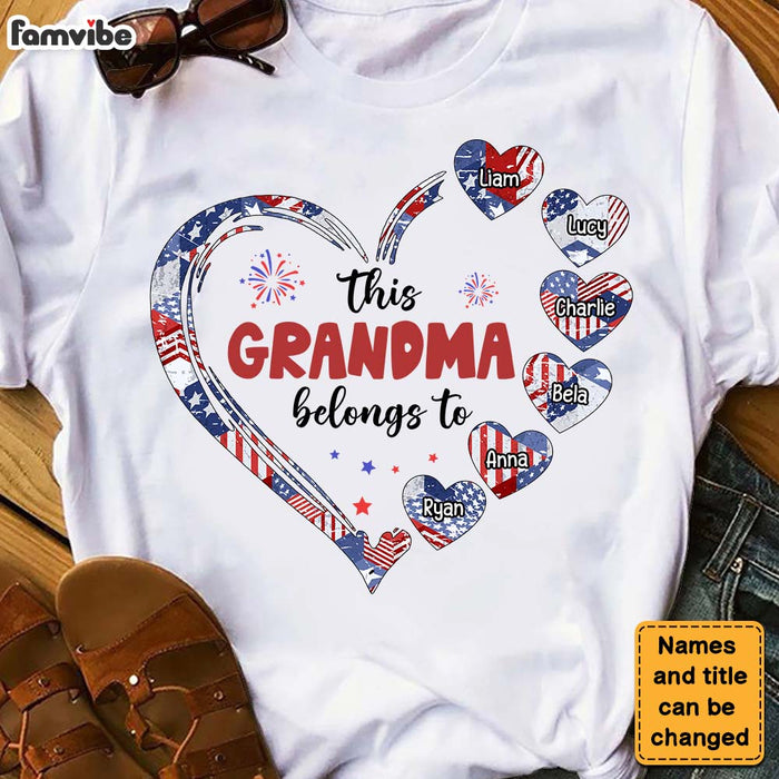 Personalized Gifts For This Grandma Belongs To Patriotic 4th Of July Shirt - Hoodie - Sweatshirt 26111 1