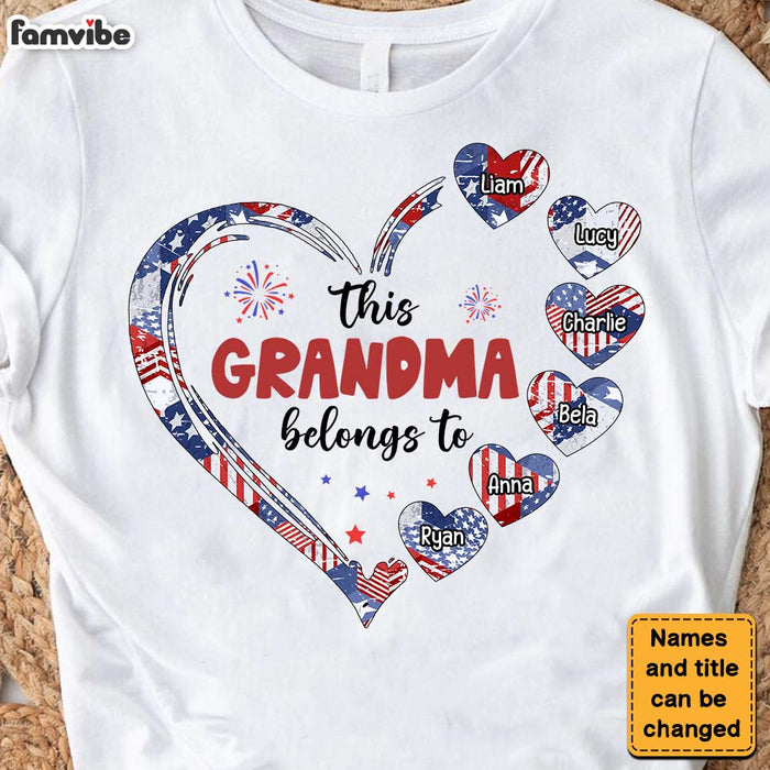 Personalized Gifts For This Grandma Belongs To Patriotic 4th Of July Shirt - Hoodie - Sweatshirt 26111 1
