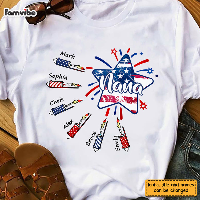 Personalized Gift For Mom Grandma 4th of July Shirt - Hoodie - Sweatshirt 26112 1