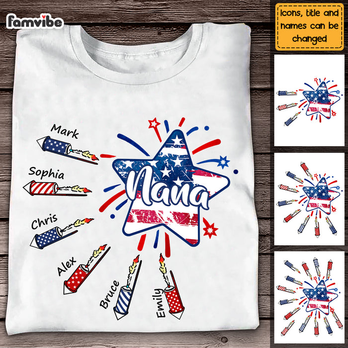 Personalized Gift For Mom Grandma 4th of July Shirt - Hoodie - Sweatshirt 26112 1
