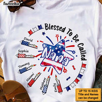 Personalized Gift For Mom Grandma Blessed To Be Called 4th of July Firecrackers Shirt - Hoodie - Sweatshirt 26114 thumb 1