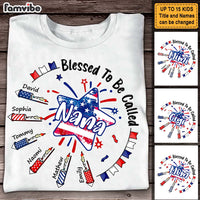 Personalized Gift For Mom Grandma Blessed To Be Called 4th of July Firecrackers Shirt - Hoodie - Sweatshirt 26114 thumb 1