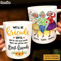 Personalized Gift for Friends We're Old And Senile Dancing Ladies Mug 26116 thumb 1