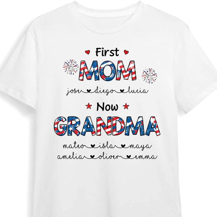Personalized First Mom Now Grandma Shirt - Hoodie - Sweatshirt 26130 1