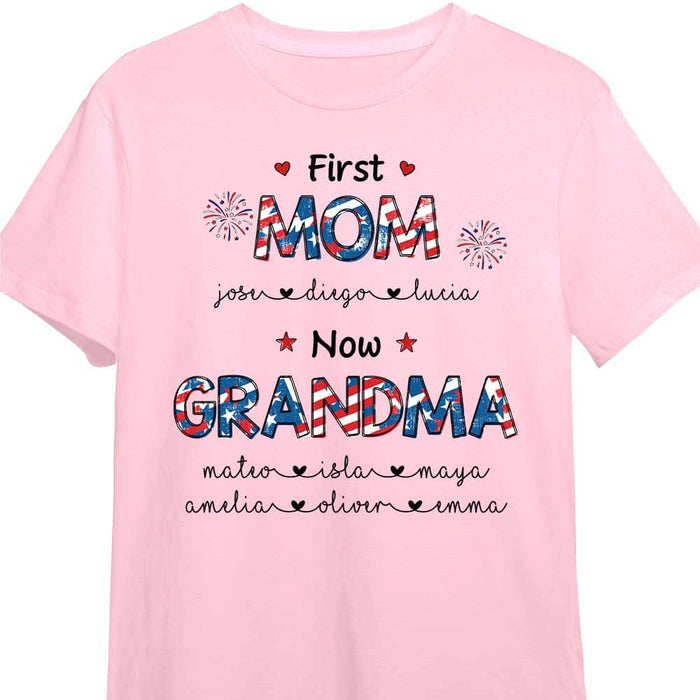 Personalized First Mom Now Grandma Shirt - Hoodie - Sweatshirt 26130 1