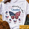 Personalized Gift For Mom Grandma 4th Of July Patriotic Butterfly Shirt - Hoodie - Sweatshirt 26131 1