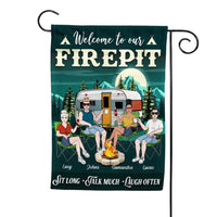 Personalized Welcome To Our Firepit Flag 26132 thumb 1