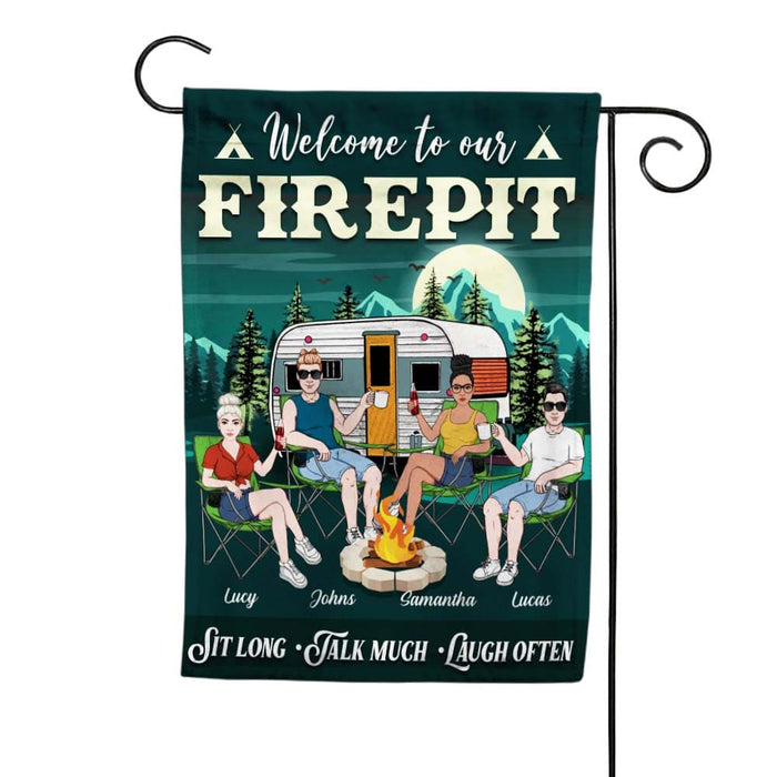 Personalized Welcome To Our Firepit Flag 26132 1