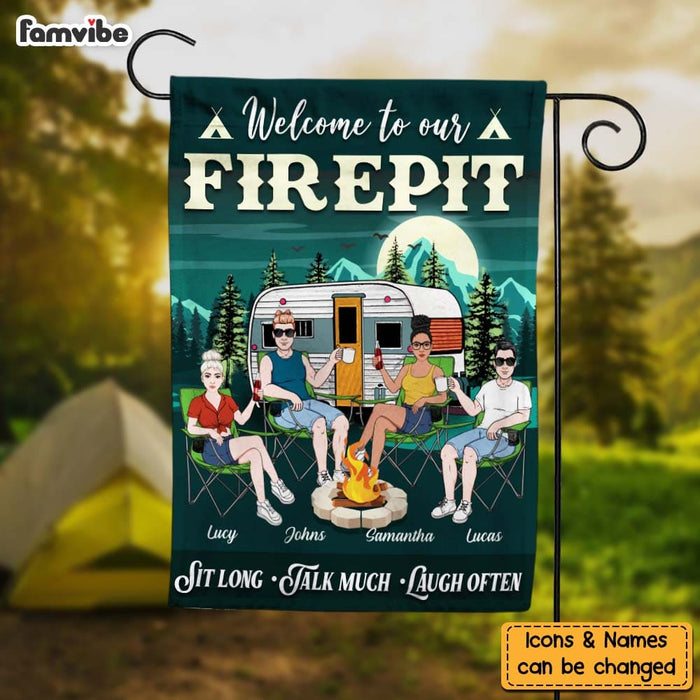 Personalized Welcome To Our Firepit Flag 26132 1