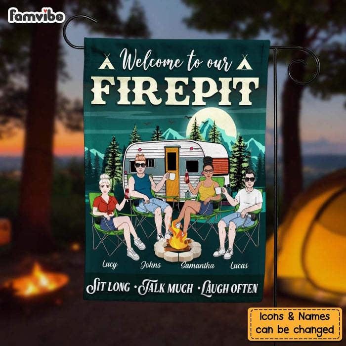 Personalized Welcome To Our Firepit Flag 26132 1