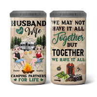 Personalized Gifts For Couples Husband Wife Camping 4 in 1 Can Cooler 26144 thumb 1