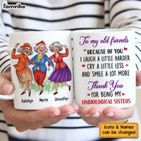 Personalized Gift for Friends Smile A Lot More Dancing Ladies Mug 26145 thumb 1
