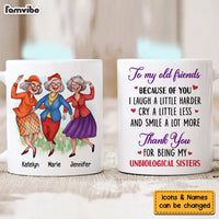 Personalized Gift for Friends Smile A Lot More Dancing Ladies Mug 26145 thumb 1