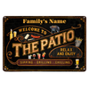 Personalized Gift for Family Welcome To The Patio Wall Art Decor for House Metal Sign 26149 1