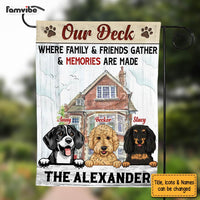Personalized Where Family And Friends Gather Flag 26152 thumb 1