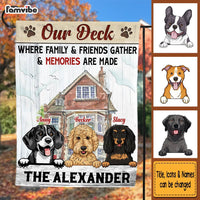Personalized Where Family And Friends Gather Flag 26152 thumb 1