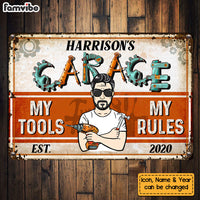 Personalized Gift For Husband Dad Grandpa Garage Metal Sign 26153 thumb 1