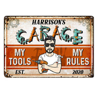 Personalized Gift For Husband Dad Grandpa Garage Metal Sign 26153 thumb 1