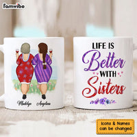Personalized Gift For Friends Life Is Better Mug 26156 thumb 1