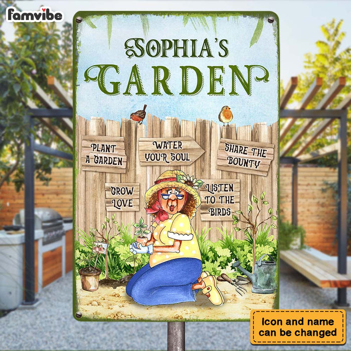 Personalized Plant A Garden Metal Sign 26161 1