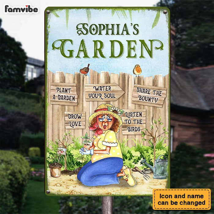 Personalized Plant A Garden Metal Sign 26161 1