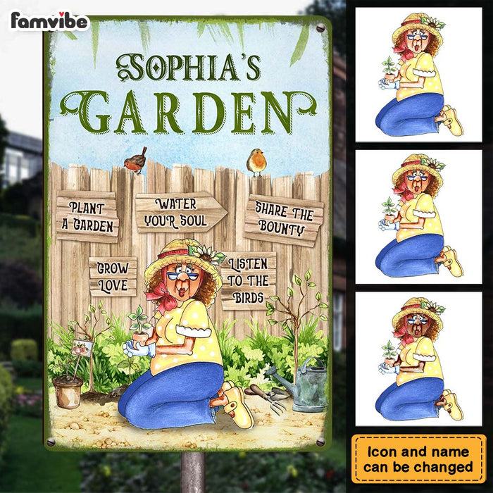 Personalized Plant A Garden Metal Sign 26161 1