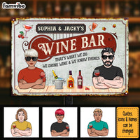Personalized Gift For Couple Wine Cellar Metal Sign 26166 thumb 1
