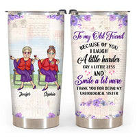 Personalized Gift for Friends Smile A Lot More Steel Tumbler 25463 26168 thumb 1