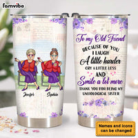 Personalized Gift for Friends Smile A Lot More Steel Tumbler 25463 26168 thumb 1
