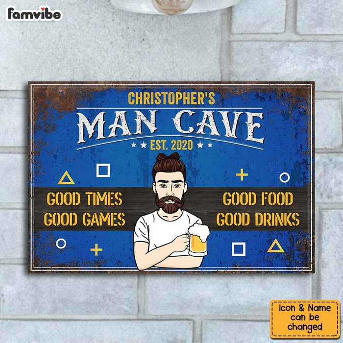 Personalized Gift For Husband Dad Grandpa Man Cave Metal Sign 26172 1