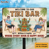 Personalized Gift For Couple Husband Wife Tiki Bar Metal Sign 26175 1