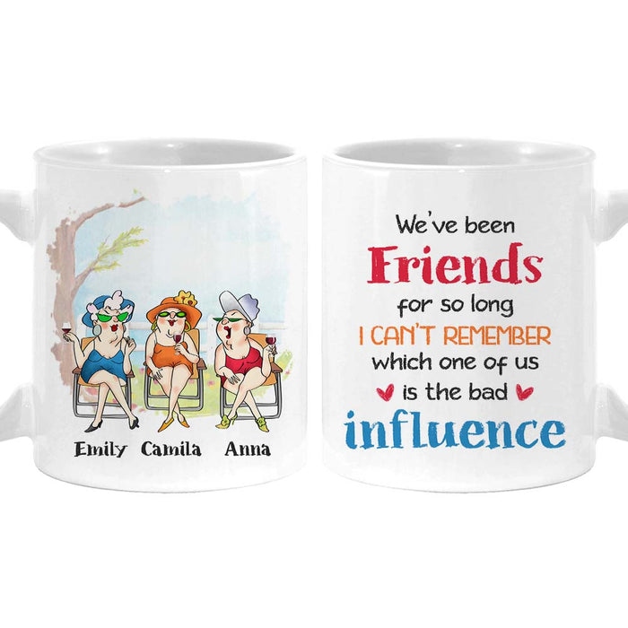 Personalized Gift For Old Friends The Bad Influence Friend Mug 26176 1