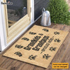 Personalized Gift for Grandparents Grandkids And Grandpups Spoiled Here Doormat 26178 1