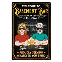 Personalized Gifts For Couples Husband Wife Bar Metal Sign 26179 thumb 1