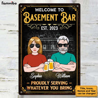 Personalized Gifts For Couples Husband Wife Bar Metal Sign 26179 thumb 1