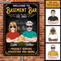 Personalized Gifts For Couples Husband Wife Bar Metal Sign 26179 thumb 1