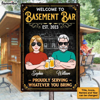 Personalized Gifts For Couples Husband Wife Bar Metal Sign 26179 thumb 1