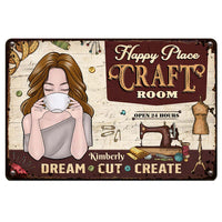 Personalized Gift For Mom Craft Room Metal Sign 26180 thumb 1