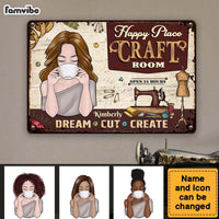 Personalized Gift For Mom Craft Room Metal Sign 26180 thumb 1