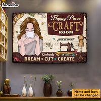Personalized Gift For Mom Craft Room Metal Sign 26180 thumb 1